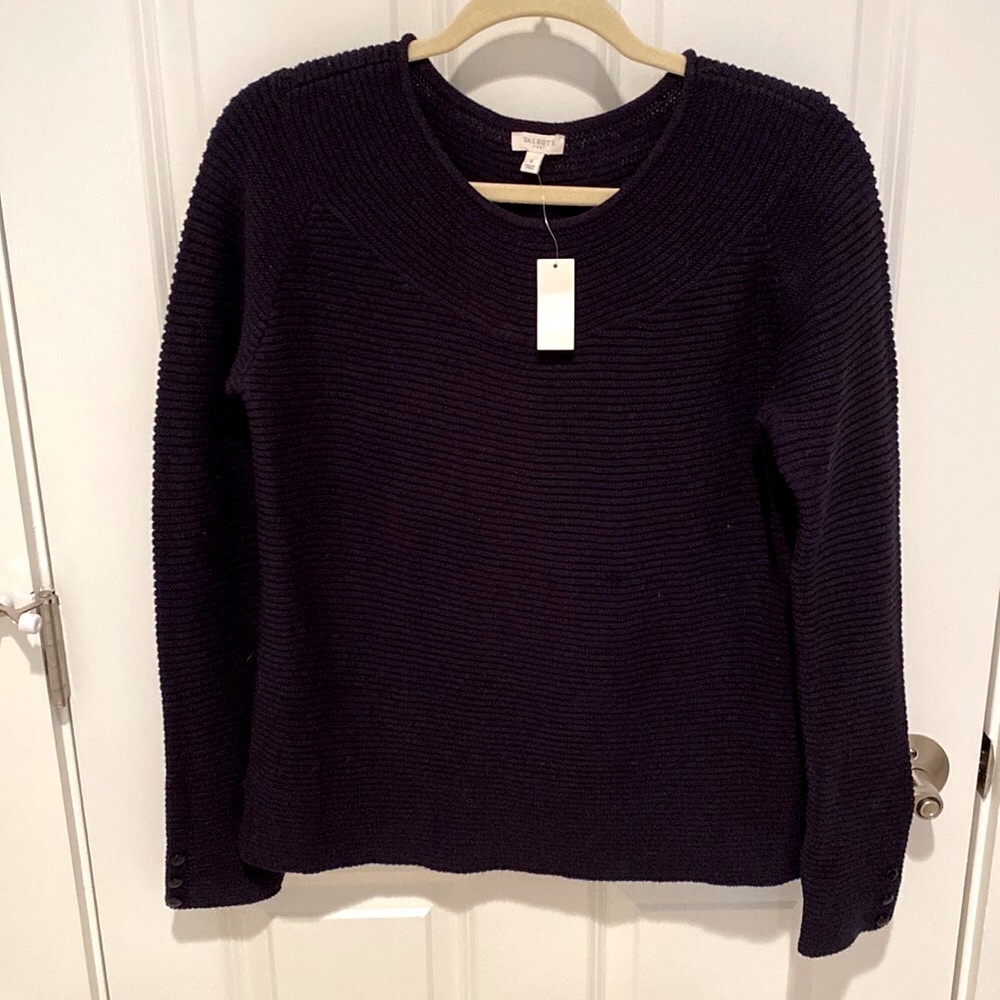 Talbots Sweater Navy Blue S NWT